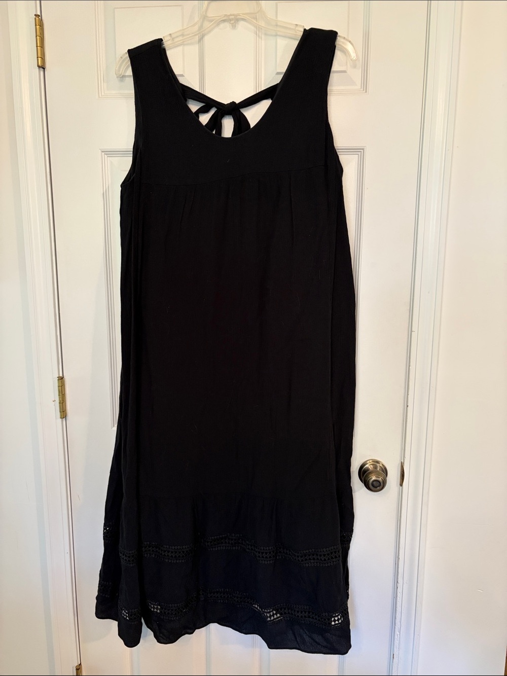Who what wear Black Sleeveless Tie-Back Women’s Dress
